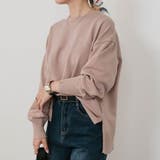 モカムース | サイドスリットニットプルオーバー 秋 冬 M レディース | aquagarage