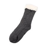 無地：グレー | お家時間をもっとぽかぽかに！裏ボア極厚ルームソックス | aquagarage