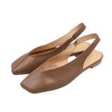 ブラウン | フラットパンプス フラットシューズ レディース | aquagarage