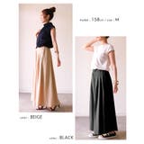 歩くたびにキレイに揺れるシルエット!タック入りワイトパンツ | aquagarage | 詳細画像20