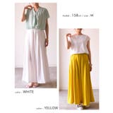 歩くたびにキレイに揺れるシルエット!タック入りワイトパンツ | aquagarage | 詳細画像21