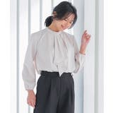 クラシカルで大人可愛い！スカーフタイブラウス オフィスカジュアル | aquagarage | 詳細画像35 