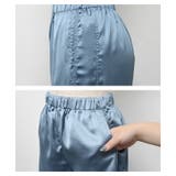 艶やかさと しなやかさが魅力!サイドラインサテンワイドパンツ | aquagarage | 詳細画像10