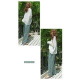 艶やかさと しなやかさが魅力!サイドラインサテンワイドパンツ | aquagarage | 詳細画像18