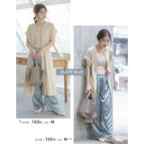 艶やかさと しなやかさが魅力!サイドラインサテンワイドパンツ | aquagarage | 詳細画像19