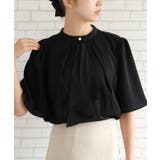 フレア袖が大人可愛い印象に!!スカーフタイフレア袖ブラウス オフィスカジュアル | aquagarage | 詳細画像27