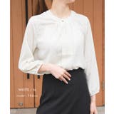 ボタンを外すだけで違った印象に！2wayネックドット柄ブラウス | aquagarage | 詳細画像9 