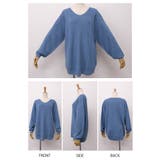 すっきりVネックでデコルテ美人に!あぜ編みオーバーサイズニット | aquagarage | 詳細画像10