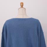 すっきりVネックでデコルテ美人に!あぜ編みオーバーサイズニット | aquagarage | 詳細画像9