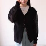 ブラック | 着るだけでUV対策! 透かし編みサマーニットカーディガン | aquagarage