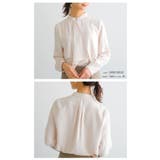 凛とした印象と甘さのバランスが絶妙なスカーフタイブラウス オフィスカジュアル | aquagarage | 詳細画像13 