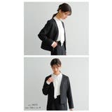 凛とした印象と甘さのバランスが絶妙なスカーフタイブラウス オフィスカジュアル | aquagarage | 詳細画像17 