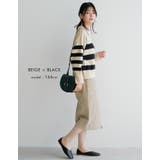 マニッシュなボーダー柄で印象的な着こなしに♪襟付きボーダーニットトップス | aquagarage | 詳細画像10