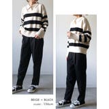 マニッシュなボーダー柄で印象的な着こなしに♪襟付きボーダーニットトップス | aquagarage | 詳細画像18