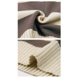 マニッシュなボーダー柄で印象的な着こなしに♪襟付きボーダーニットトップス | aquagarage | 詳細画像6