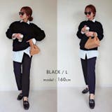 裏ベロアだから寒い季節もあったかい♪裾デザインジョガーパンツ | aquagarage | 詳細画像14 