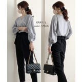 ネックレスいらずの華やかなデザイン♪キーネックパールボタンブラウス | aquagarage | 詳細画像23 