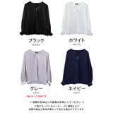 ネックレスいらずの華やかなデザイン♪キーネックパールボタンブラウス | aquagarage | 詳細画像29 