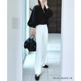 ネックレスいらずの華やかなデザイン♪キーネックパールボタンブラウス | aquagarage | 詳細画像6 