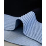 上品な配色デザインと艶のあるゴールドボタンが大人可愛いバイカラーカーディガン | aquagarage | 詳細画像20 