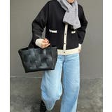 上品な配色デザインと艶のあるゴールドボタンが大人可愛いバイカラーカーディガン | aquagarage | 詳細画像6 