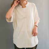 アイボリー | 楊柳キーネックドルマンブラウス 春 秋 冬 M L レディース | aquagarage