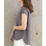 フレンチスリーブリブトップス 春 夏 秋 | aquagarage | 詳細画像8