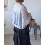 バンドカラーシアーシャツ レディース 春 秋 M | aquagarage | 詳細画像5 