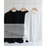 フリルスタンドカラーブラウス 秋 冬 | aquagarage | 詳細画像2 