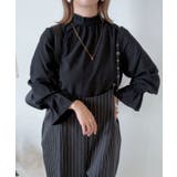 フリルスタンドカラーブラウス 秋 冬 | aquagarage | 詳細画像3 