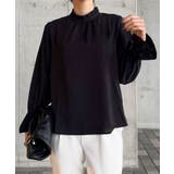 フリルスタンドカラーブラウス 秋 冬 | aquagarage | 詳細画像4 