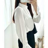 フリルスタンドカラーブラウス 秋 冬 | aquagarage | 詳細画像9 