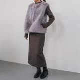 チャコール | フィンガースリーブプチハイリブワンピース 春  秋 冬 | aquagarage