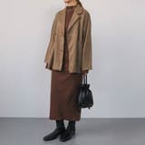 ブラウン | フィンガースリーブプチハイリブワンピース 春  秋 冬 | aquagarage