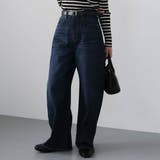 ブルー | バレルレッグデニムパンツ 春 夏 秋 冬 レディース | aquagarage