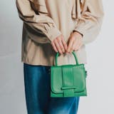 グリーン | 小ぶりながらしっかり収納してくれる! ワイドベルトミニショルダーバッグ | aquagarage