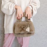 ベージュ | シーズンムードがグッと高まるフェイクファー2wayバッグ | aquagarage