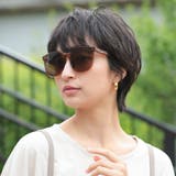 ベージュ | 日常使いの紫外線対策にも最適!コンパクトケース付きUVカットサングラス | aquagarage