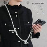 ビーズリボンストラップ レディース パール | aquagarage | 詳細画像1