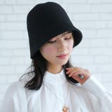 ブラック | 切り替えのないきれいなデザインのサマーニットサーモハット | aquagarage