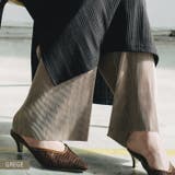 光沢感がカジュアルコーデを格上げ！セルフカットリブワイドパンツ | aquagarage | 詳細画像12 