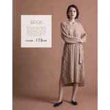 ランダムなデザイン編みが女性らしい印象に!ケーブル編みキーネックニットワンピース… | aquagarage | 詳細画像13
