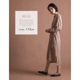 ランダムなデザイン編みが女性らしい印象に!ケーブル編みキーネックニットワンピース… | aquagarage | 詳細画像14