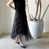 ブラック | チュールスカート プリーツスカート レディース | aquagarage