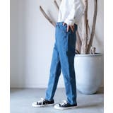 ブルー | オールシーズン着回せる万能アイテム!ハイウエストデニムパンツ | aquagarage