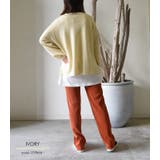 胸元のロゴプリントが存在感を高めてくれる!ロゴプリントニットトップス | aquagarage | 詳細画像23