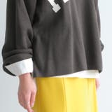 胸元のロゴプリントが存在感を高めてくれる!ロゴプリントニットトップス | aquagarage | 詳細画像8