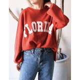 オレンジ | 胸元のロゴプリントが存在感を高めてくれる!ロゴプリントニットトップス | aquagarage