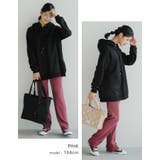 動くたびに表情豊かに揺れる！セルフカットリブ プリーツストレートパンツ | aquagarage | 詳細画像15 