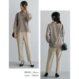 楽ちんながらすっきりシルエット。センタープレスタックパンツ | aquagarage | 詳細画像13
